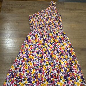 One-Shoulder Boho Maxi Floral Dress